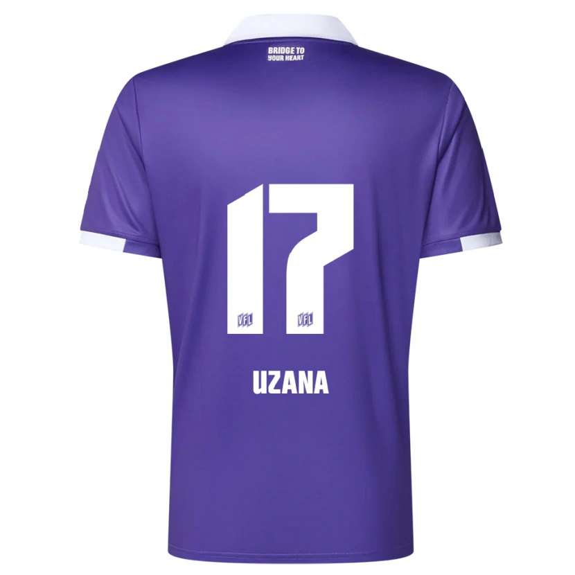 Danxen Heren Sebastian Uzana #17 Paars Wit Thuisshirt Thuistenue 2025/26 T-Shirt België