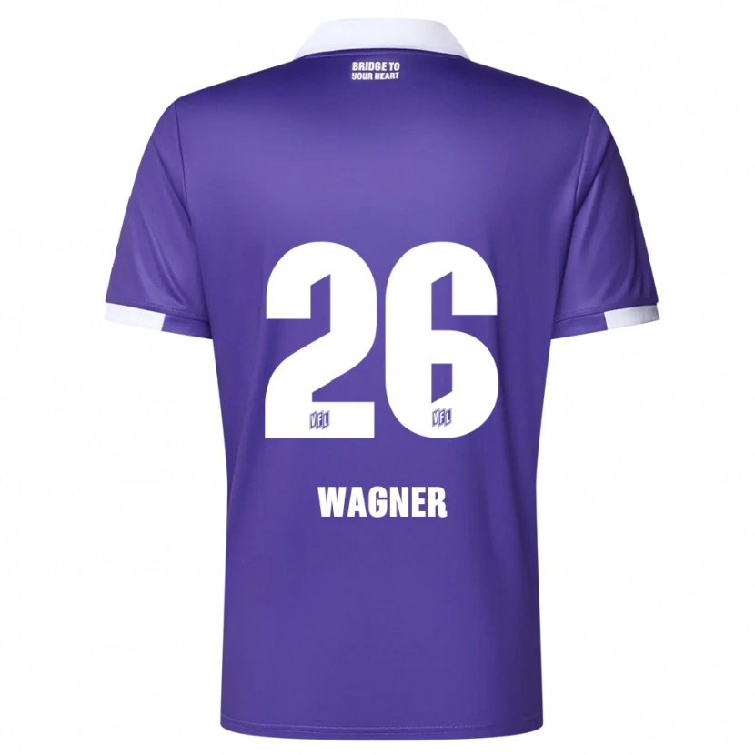 Danxen Heren Fridolin Wagner #26 Paars Wit Thuisshirt Thuistenue 2025/26 T-Shirt België