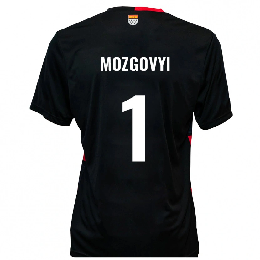 Danxen Heren Arseniy Mozgovyi #1 Zwart Rood Thuisshirt Thuistenue 2025/26 T-Shirt België