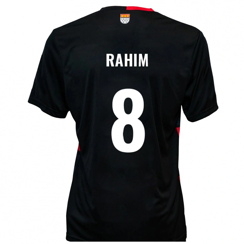 Danxen Heren Pawel Rahim #8 Zwart Rood Thuisshirt Thuistenue 2025/26 T-Shirt België