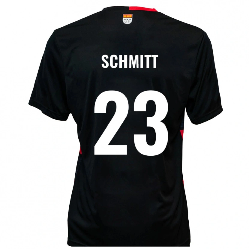 Danxen Heren Bruno Schmitt #23 Zwart Rood Thuisshirt Thuistenue 2025/26 T-Shirt België