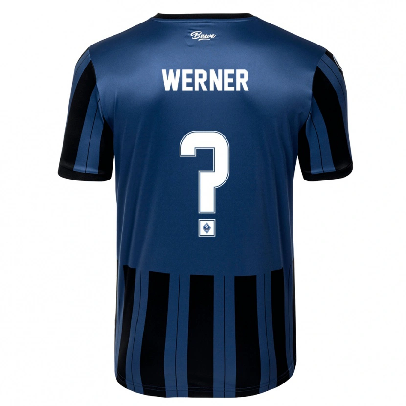 Danxen Heren Philipp Werner #0 Blauw Grijs Zwart Thuisshirt Thuistenue 2025/26 T-Shirt België