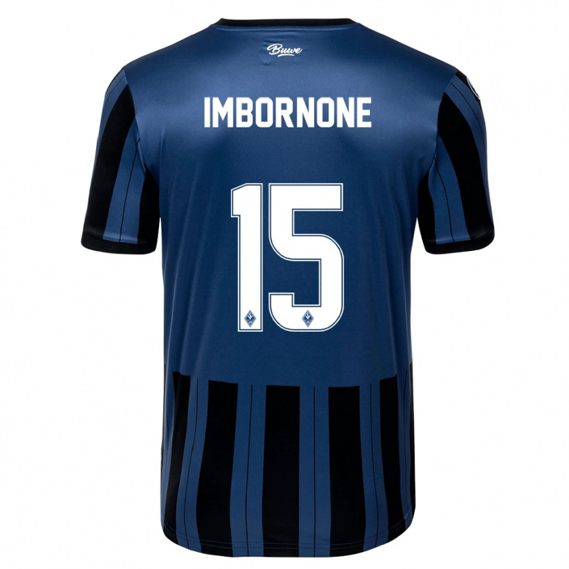 Danxen Heren Fabio Imbornone #15 Blauw Grijs Zwart Thuisshirt Thuistenue 2025/26 T-Shirt België