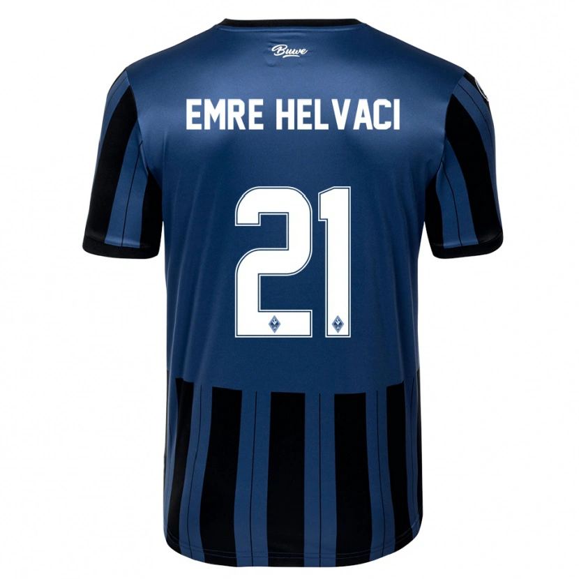 Danxen Heren Faruk Emre Helvaci #21 Blauw Grijs Zwart Thuisshirt Thuistenue 2025/26 T-Shirt België