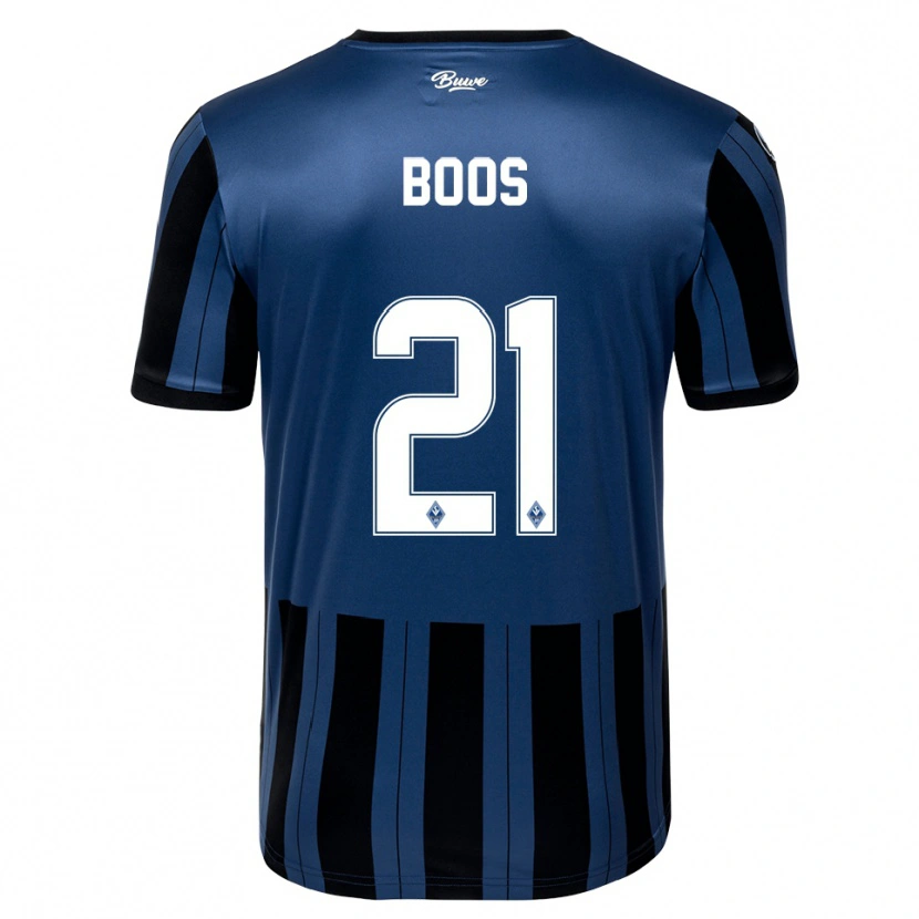 Danxen Heren Noah Boos #21 Blauw Grijs Zwart Thuisshirt Thuistenue 2025/26 T-Shirt België