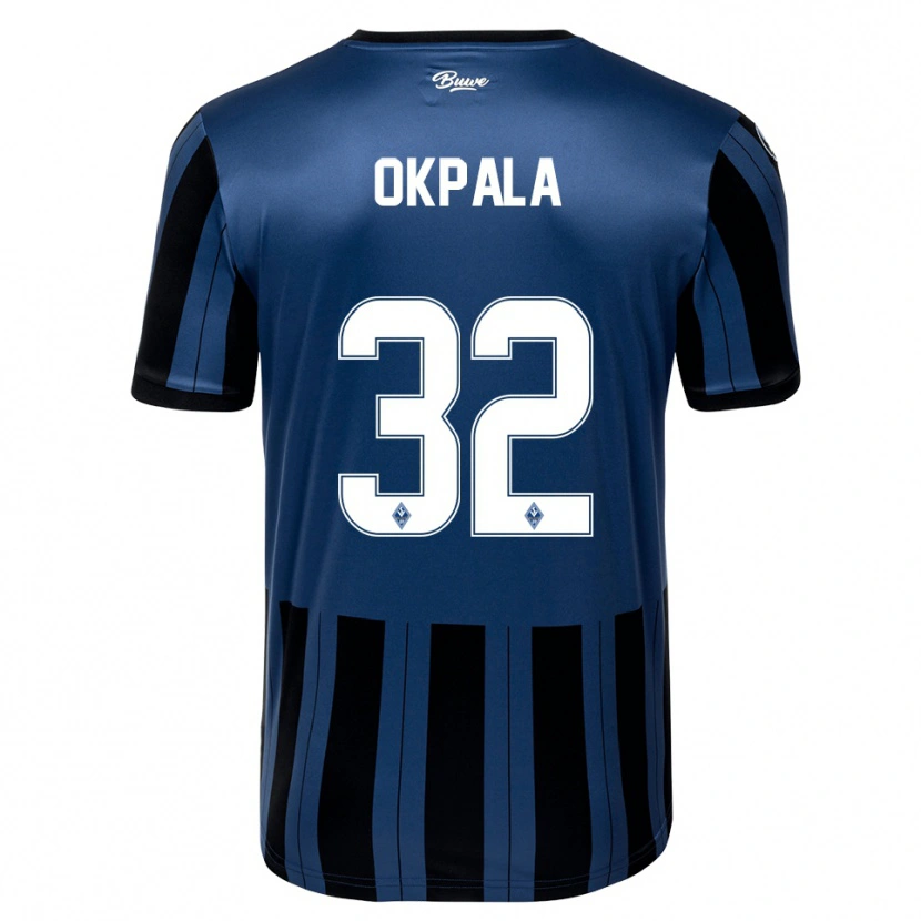 Danxen Heren Kennedy Okpala #32 Blauw Grijs Zwart Thuisshirt Thuistenue 2025/26 T-Shirt België