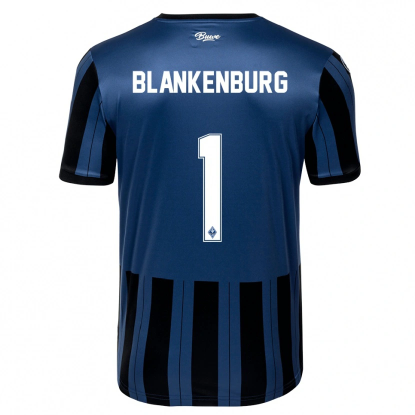 Danxen Heren Luca Blankenburg #1 Blauw Grijs Zwart Thuisshirt Thuistenue 2025/26 T-Shirt België