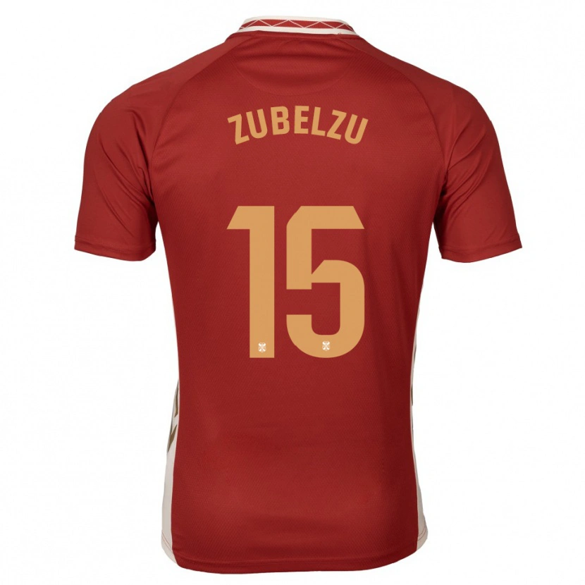 Danxen Heren Julen Zubelzu #15 Bordeaux Goud Uitshirt Uittenue 2025/26 T-Shirt België
