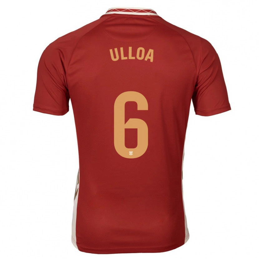 Danxen Heren Alberto Ulloa #6 Bordeaux Goud Uitshirt Uittenue 2025/26 T-Shirt België