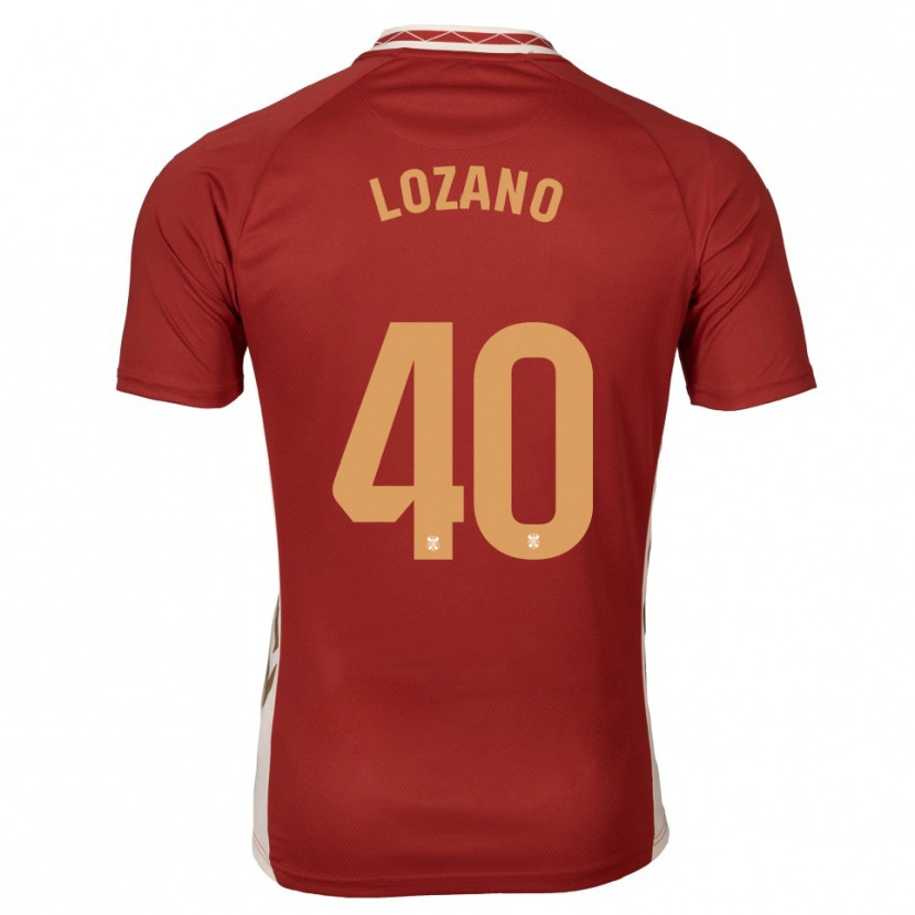 Danxen Heren Gabriel Lozano #40 Bordeaux Goud Uitshirt Uittenue 2025/26 T-Shirt België