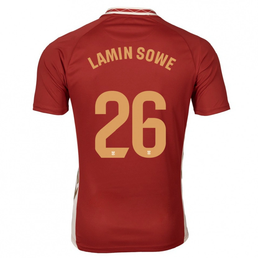 Danxen Heren Ba Lamin Sowe #26 Bordeaux Goud Uitshirt Uittenue 2025/26 T-Shirt België