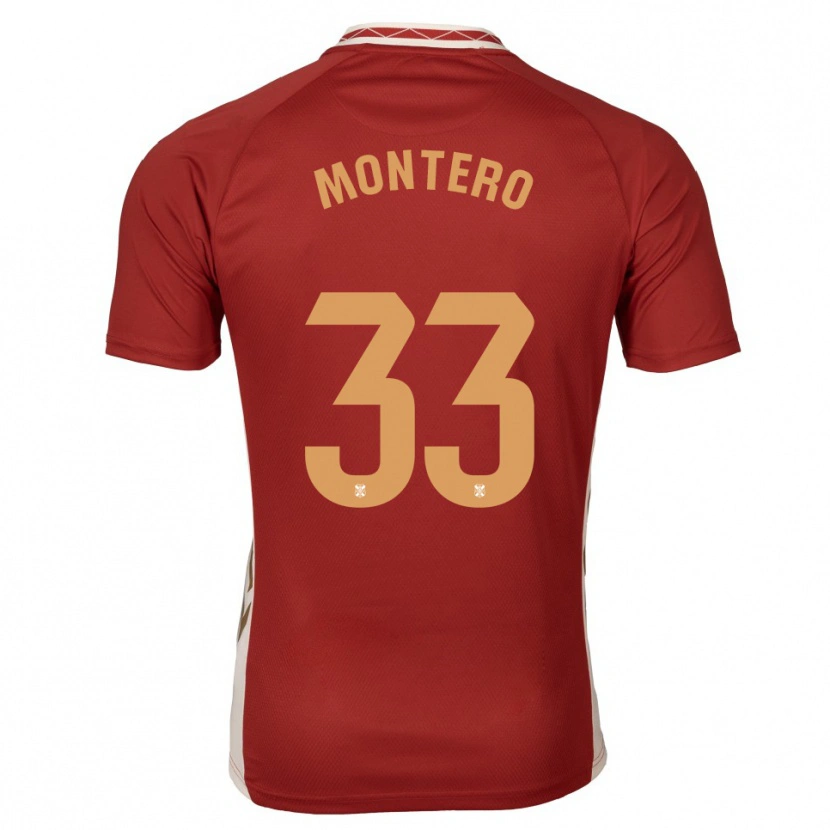 Danxen Heren Manuel Montero #33 Bordeaux Goud Uitshirt Uittenue 2025/26 T-Shirt België