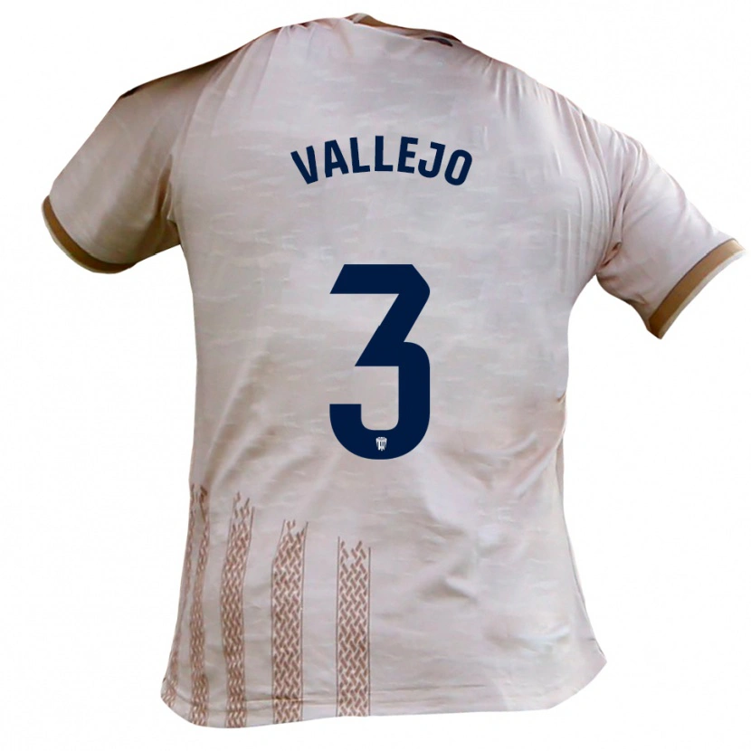 Danxen Heren Jaime Vallejo #3 Gebroken Wit Bruin Uitshirt Uittenue 2025/26 T-Shirt België