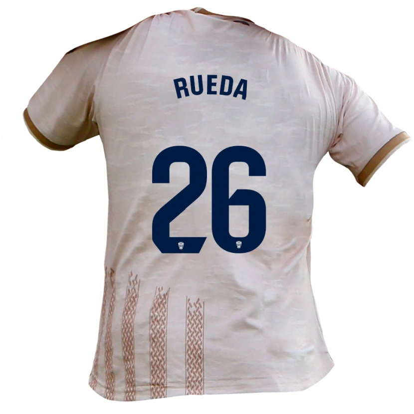 Danxen Heren Carlos Rueda #26 Gebroken Wit Bruin Uitshirt Uittenue 2025/26 T-Shirt België