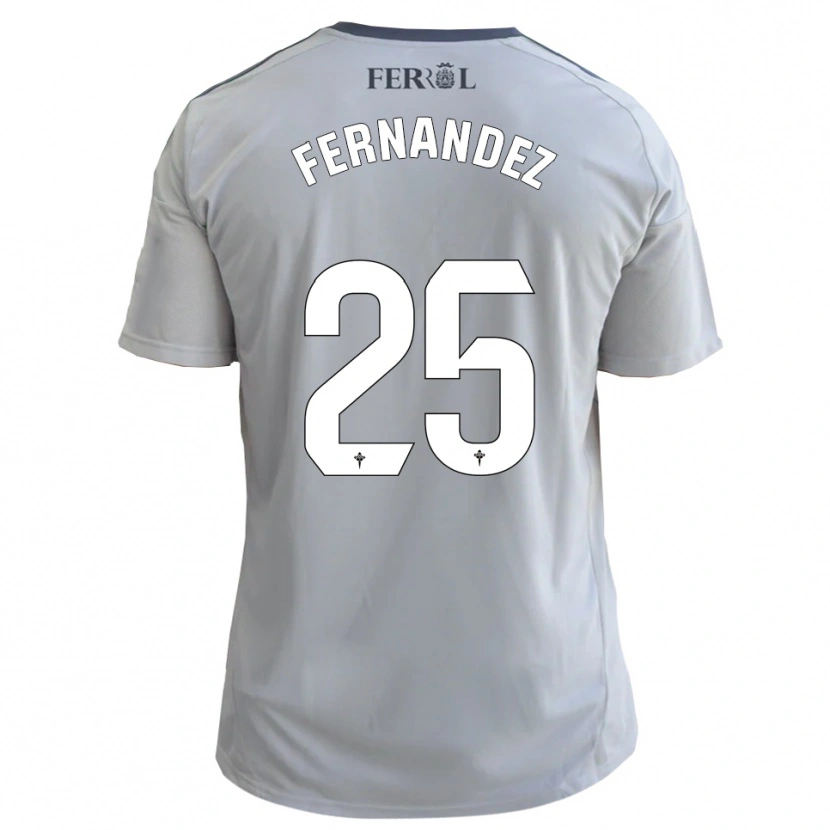 Danxen Heren César Fernández #25 Grijs Zilver Uitshirt Uittenue 2025/26 T-Shirt België