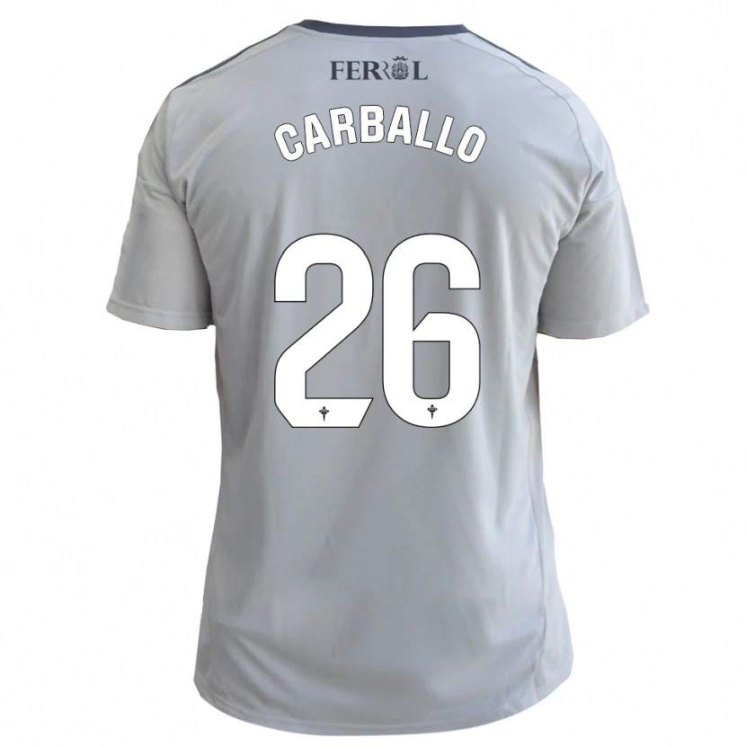 Danxen Heren David Carballo #26 Grijs Zilver Uitshirt Uittenue 2025/26 T-Shirt België