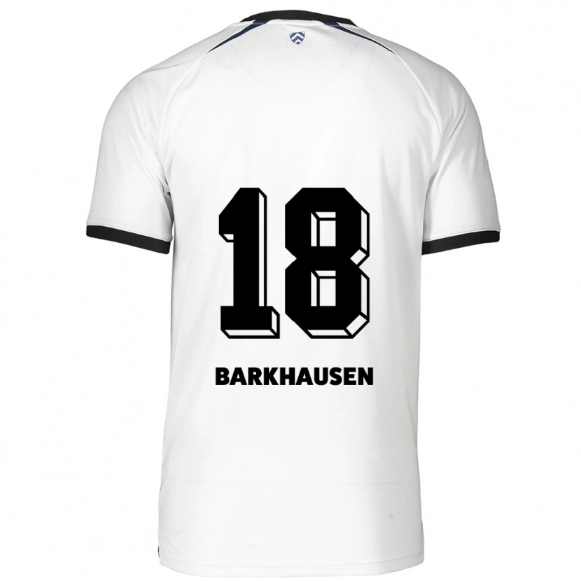 Danxen Heren Rieke Barkhausen #18 Wit Zwart Uitshirt Uittenue 2025/26 T-Shirt België