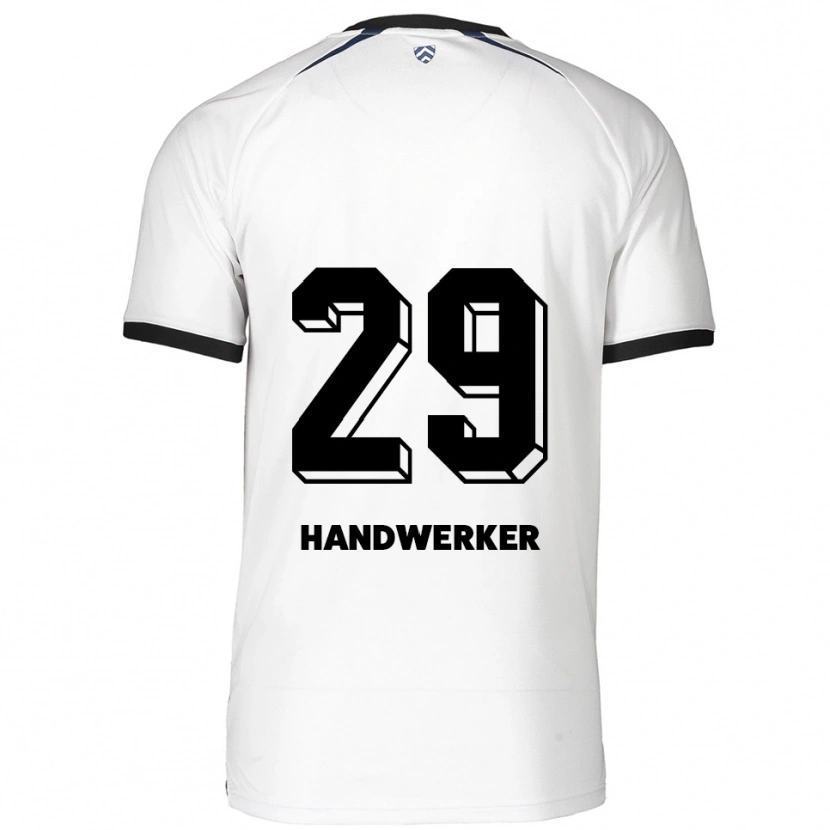 Danxen Heren Tim Handwerker #29 Wit Zwart Uitshirt Uittenue 2025/26 T-Shirt België