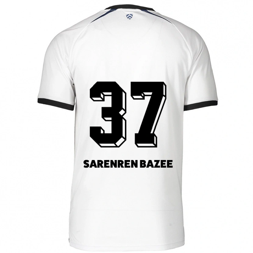 Danxen Heren Noah Sarenren Bazee #37 Wit Zwart Uitshirt Uittenue 2025/26 T-Shirt België
