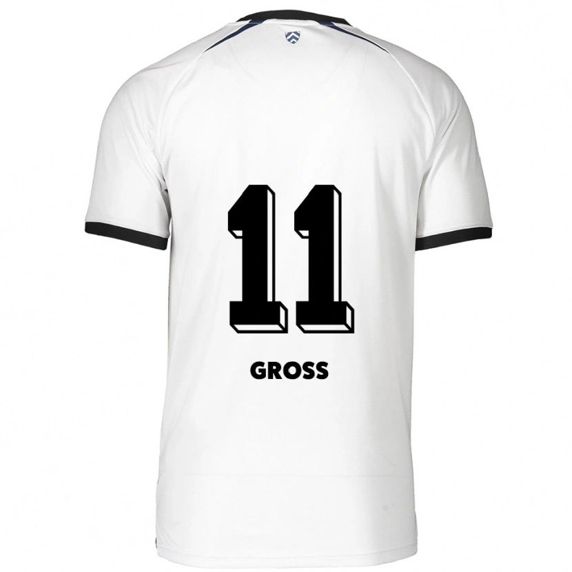 Danxen Heren Danny Gross #11 Wit Zwart Uitshirt Uittenue 2025/26 T-Shirt België