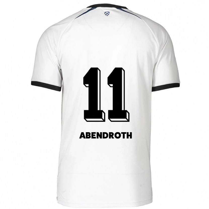 Danxen Heren Cosma Abendroth #11 Wit Zwart Uitshirt Uittenue 2025/26 T-Shirt België