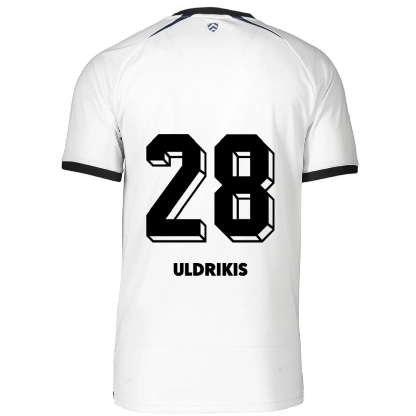 Danxen Heren Roberts Uldrikis #28 Wit Zwart Uitshirt Uittenue 2025/26 T-Shirt België