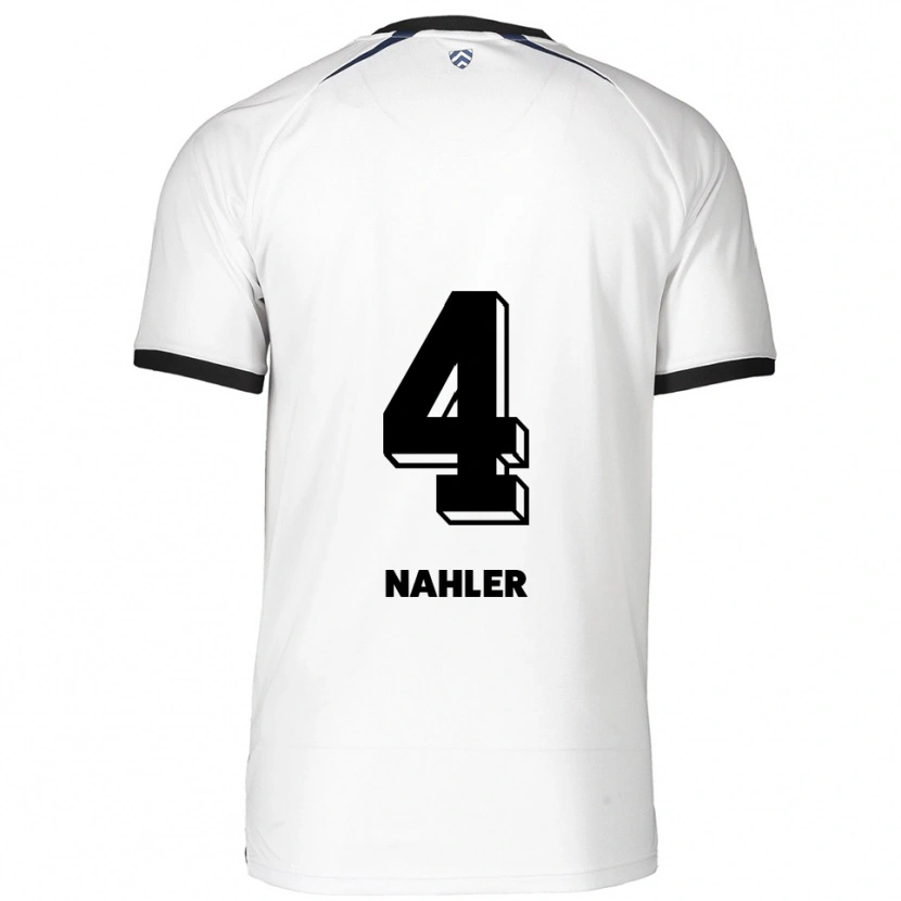 Danxen Heren Mika Nahler #4 Wit Zwart Uitshirt Uittenue 2025/26 T-Shirt België