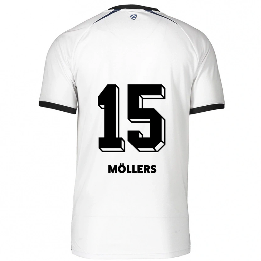 Danxen Heren Niklas Möllers #15 Wit Zwart Uitshirt Uittenue 2025/26 T-Shirt België