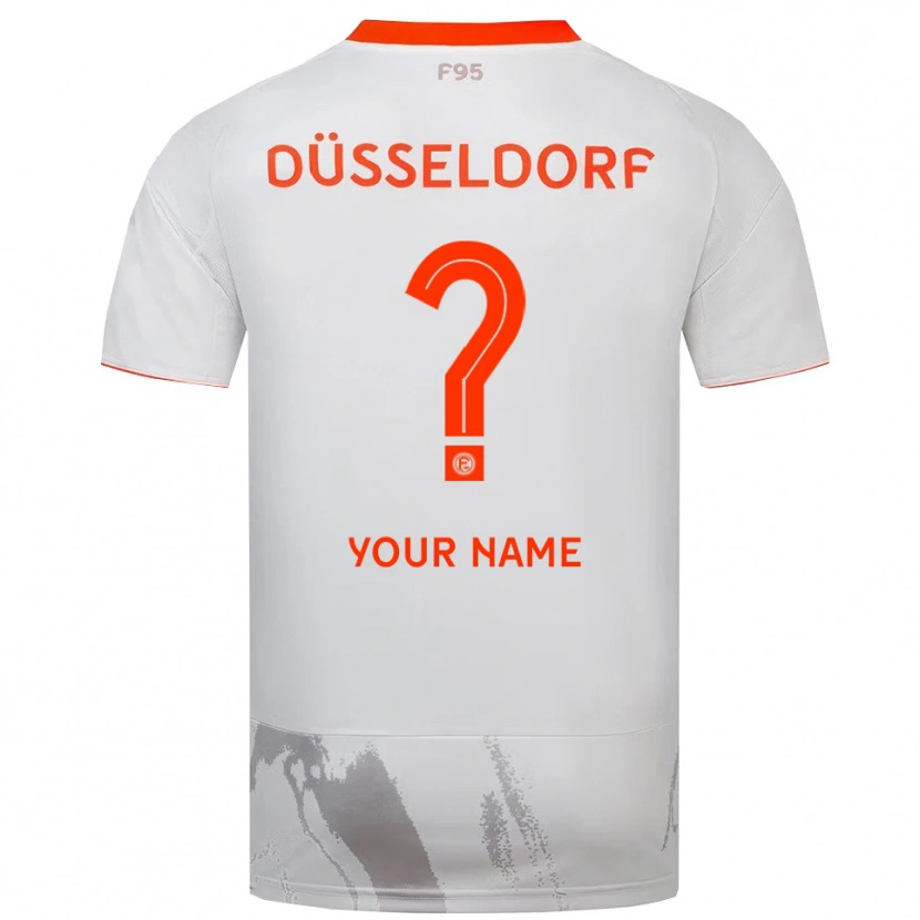 Danxen Heren Uw Naam #0 Wit Oranje Uitshirt Uittenue 2025/26 T-Shirt België