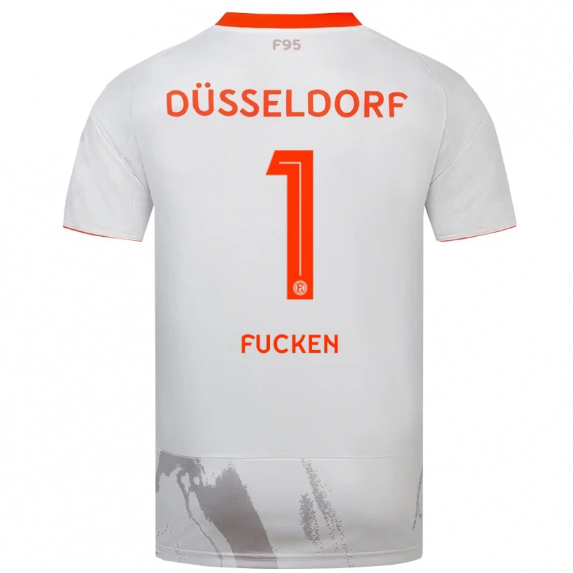 Danxen Heren Kilian Fucken #1 Wit Oranje Uitshirt Uittenue 2025/26 T-Shirt België