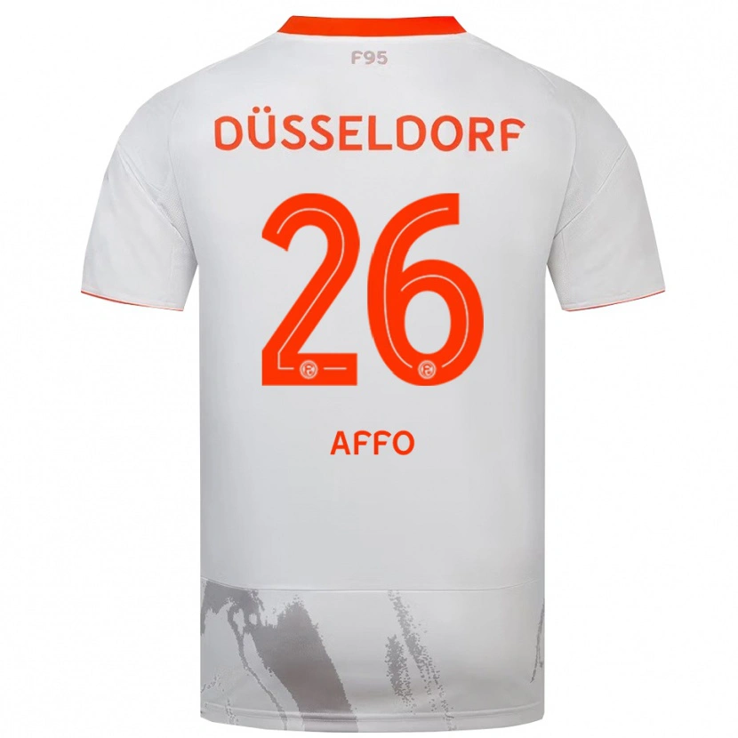 Danxen Heren Samir Affo #26 Wit Oranje Uitshirt Uittenue 2025/26 T-Shirt België