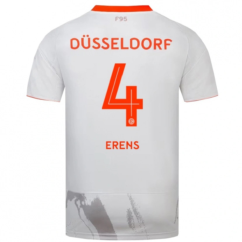 Danxen Heren Noah Erens #4 Wit Oranje Uitshirt Uittenue 2025/26 T-Shirt België
