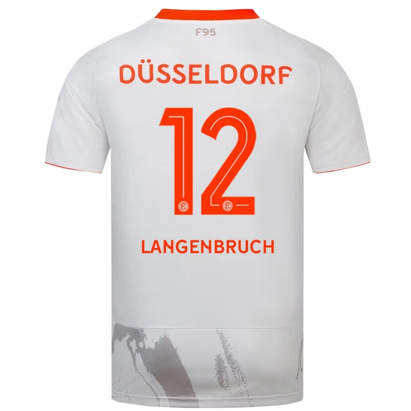 Danxen Heren Linus Langenbruch #12 Wit Oranje Uitshirt Uittenue 2025/26 T-Shirt België