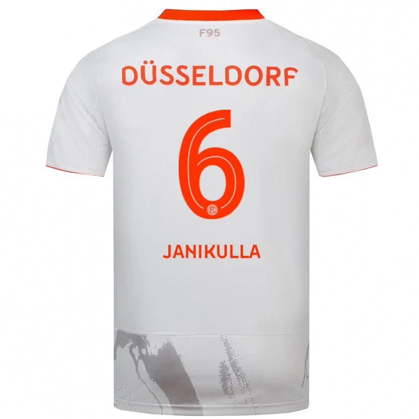 Danxen Heren Julius Janikulla #6 Wit Oranje Uitshirt Uittenue 2025/26 T-Shirt België