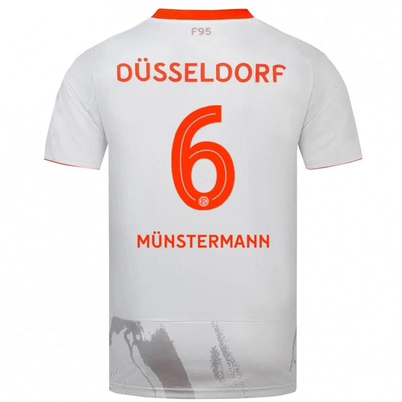 Danxen Heren Paul Münstermann #6 Wit Oranje Uitshirt Uittenue 2025/26 T-Shirt België