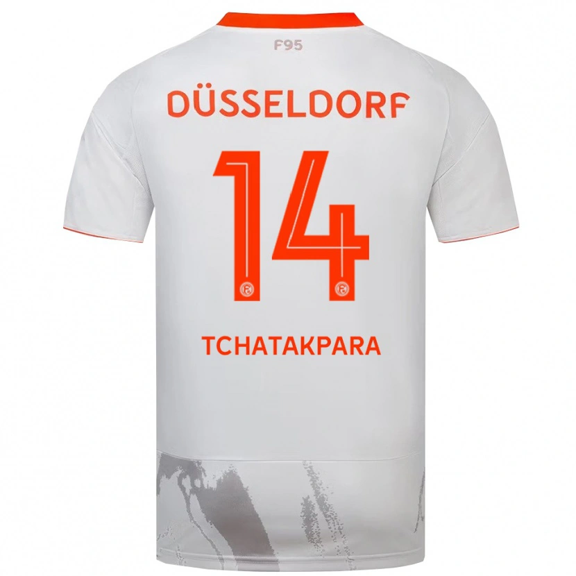 Danxen Heren Adnane Tchatakpara #14 Wit Oranje Uitshirt Uittenue 2025/26 T-Shirt België