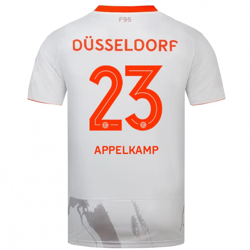 Danxen Heren Shinta Appelkamp #23 Wit Oranje Uitshirt Uittenue 2025/26 T-Shirt België