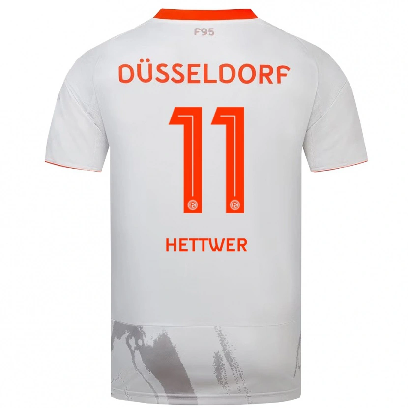 Danxen Heren Julian Hettwer #11 Wit Oranje Uitshirt Uittenue 2025/26 T-Shirt België