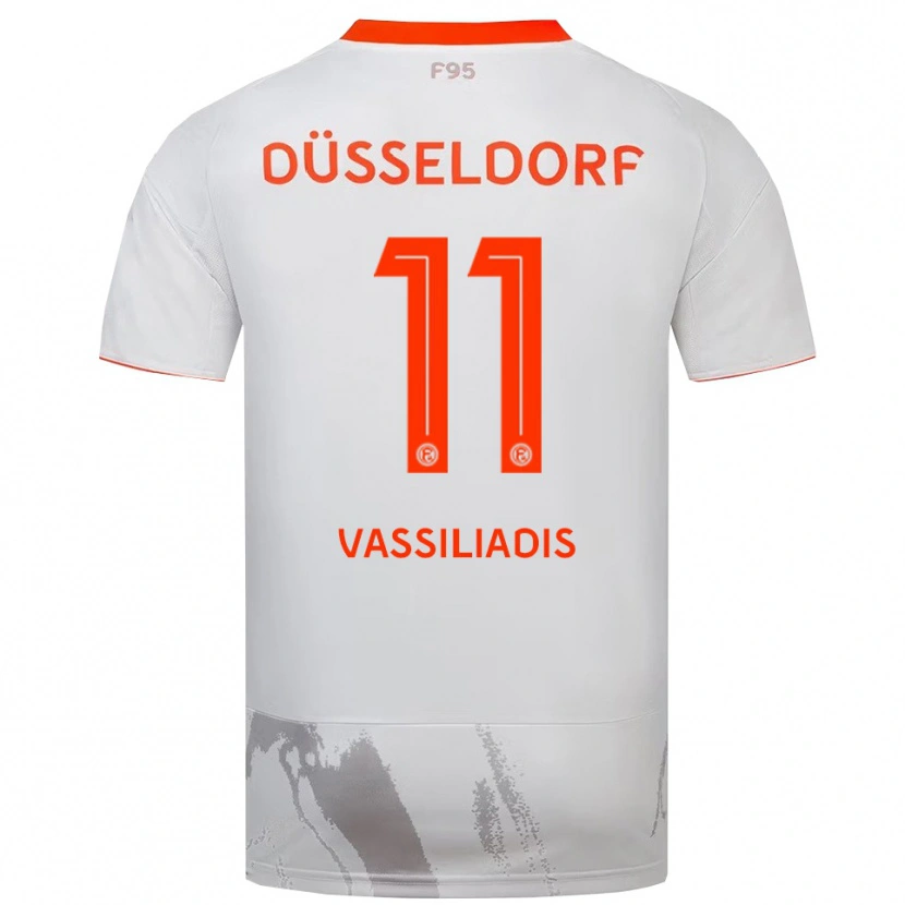 Danxen Heren Leonidas Vassiliadis #11 Wit Oranje Uitshirt Uittenue 2025/26 T-Shirt België