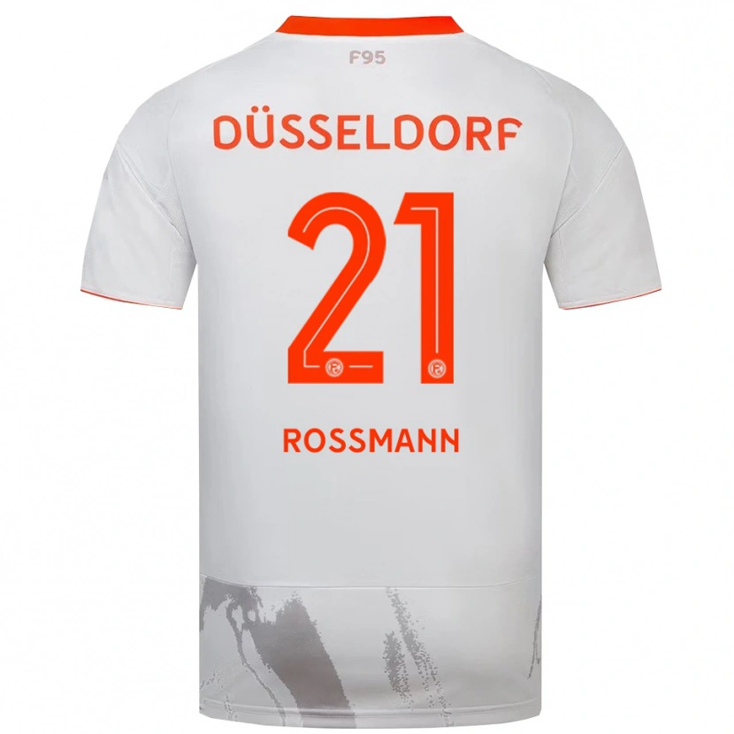 Danxen Heren Tim Rossmann #21 Wit Oranje Uitshirt Uittenue 2025/26 T-Shirt België