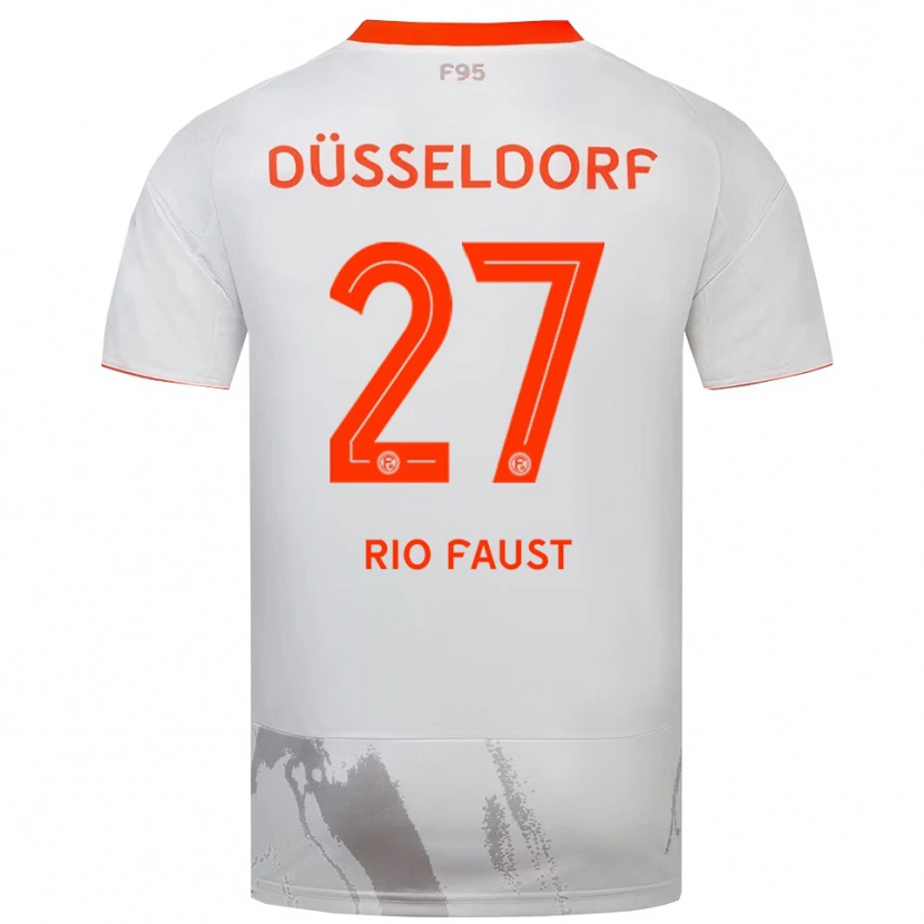 Danxen Heren Rio Faust #27 Wit Oranje Uitshirt Uittenue 2025/26 T-Shirt België