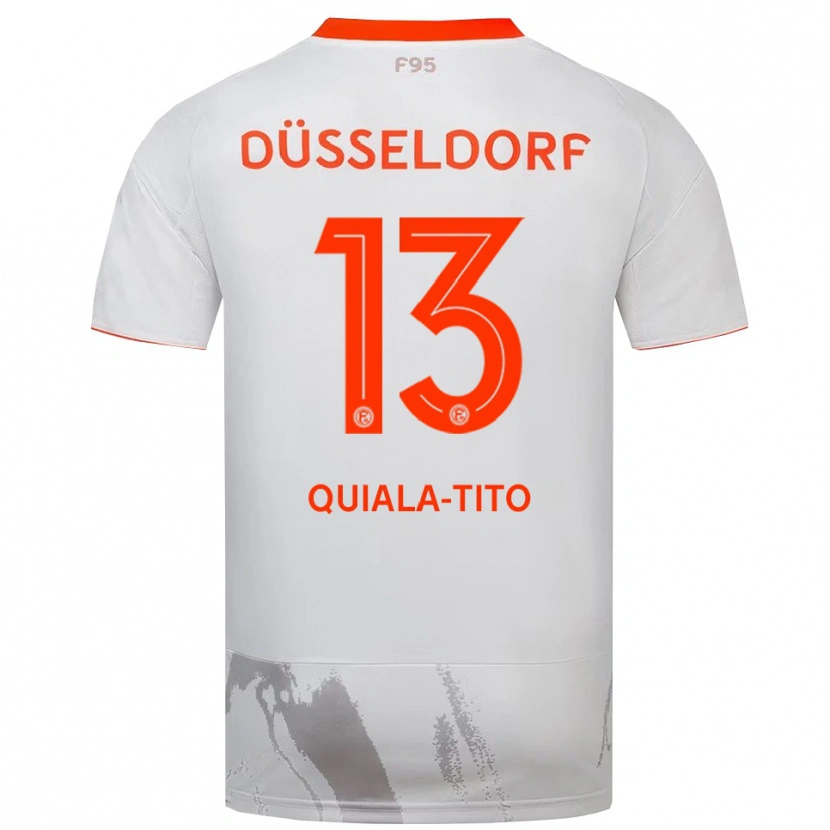 Danxen Heren Darin Quiala-Tito #13 Wit Oranje Uitshirt Uittenue 2025/26 T-Shirt België