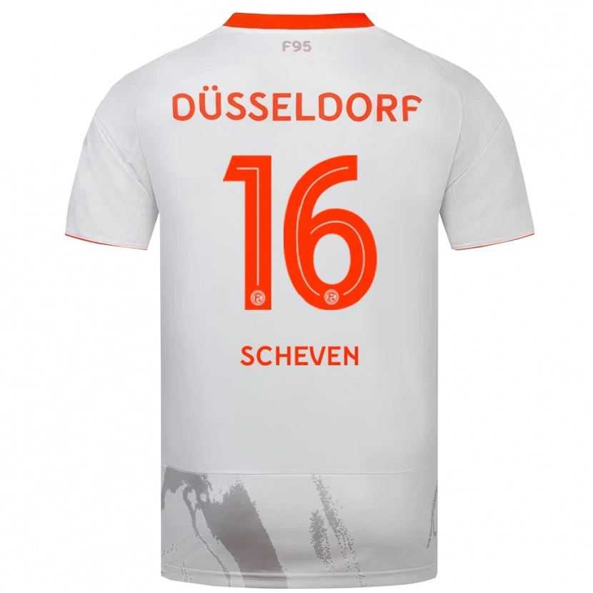 Danxen Heren Josua Scheven #16 Wit Oranje Uitshirt Uittenue 2025/26 T-Shirt België