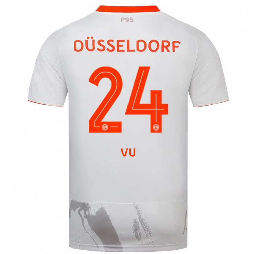 Danxen Heren Simon Vu #24 Wit Oranje Uitshirt Uittenue 2025/26 T-Shirt België
