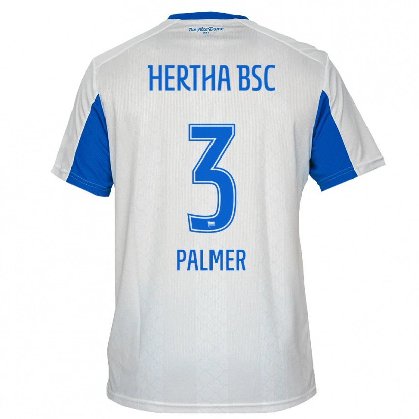 Danxen Heren Nelly Palmer #3 Wit Blauw Uitshirt Uittenue 2025/26 T-Shirt België