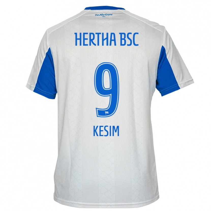 Danxen Heren Timur Kesim #9 Wit Blauw Uitshirt Uittenue 2025/26 T-Shirt België