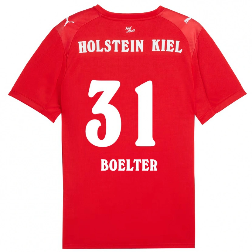 Danxen Heren Felix Boelter #31 Rood Blauw Uitshirt Uittenue 2025/26 T-Shirt België
