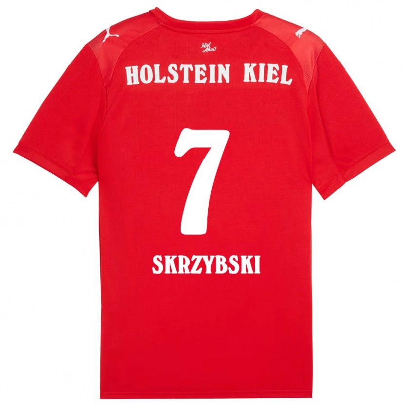Danxen Heren Steven Skrzybski #7 Rood Blauw Uitshirt Uittenue 2025/26 T-Shirt België
