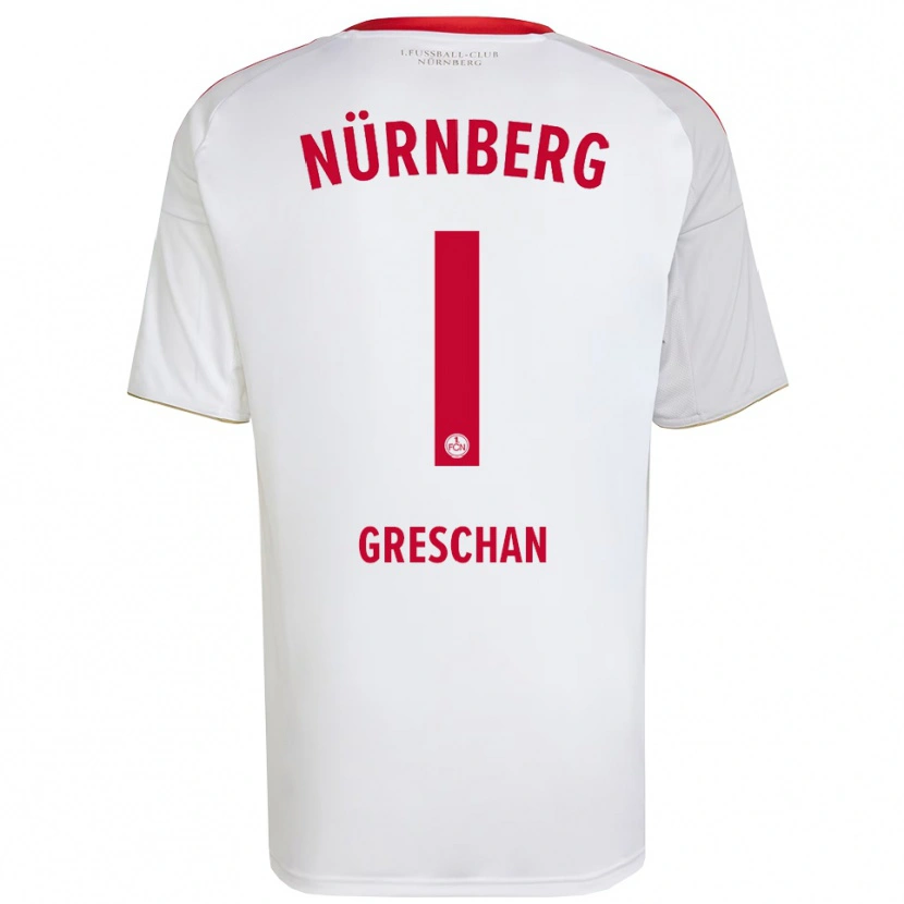 Danxen Heren Lenny Greschan #1 Wit Rood Uitshirt Uittenue 2025/26 T-Shirt België