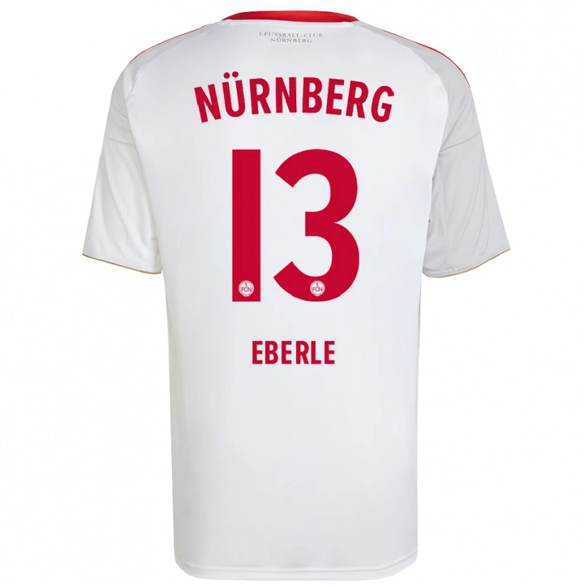 Danxen Heren Leo Eberle #13 Wit Rood Uitshirt Uittenue 2025/26 T-Shirt België